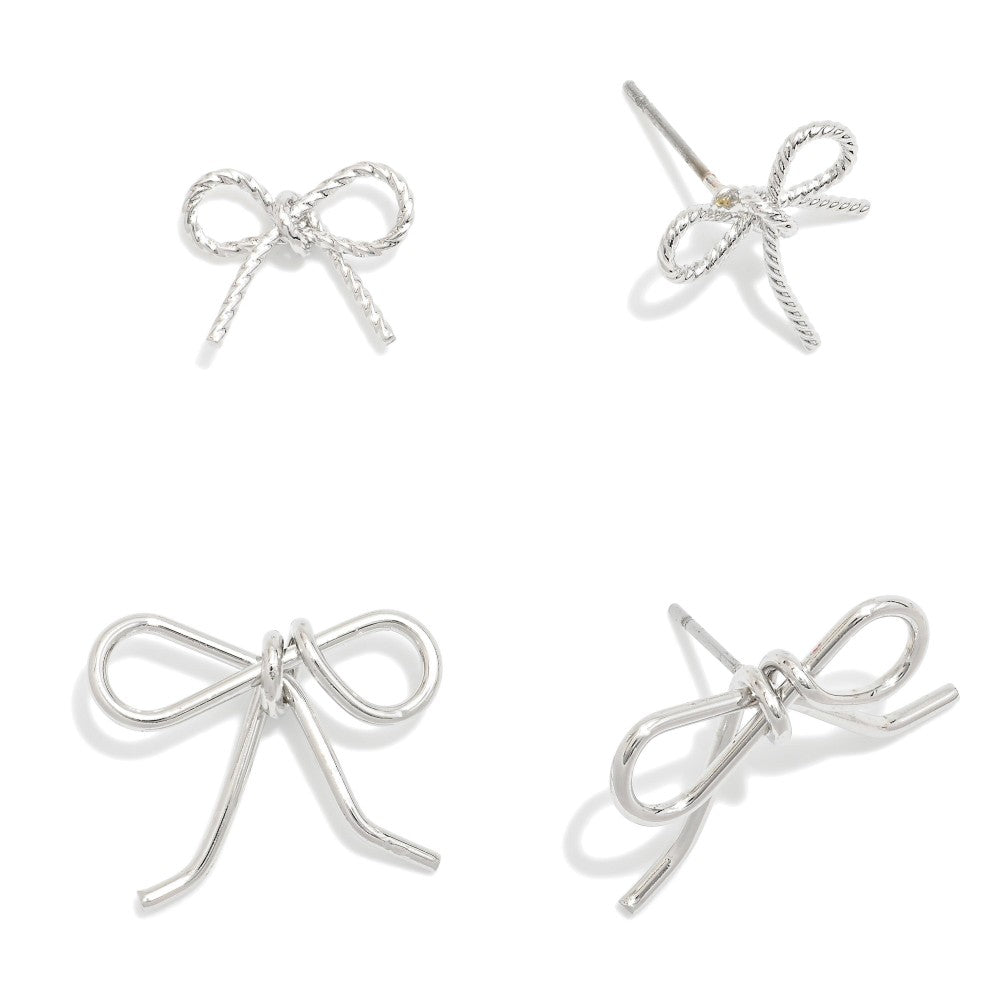 Metal bow Earrings