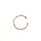 Bracelet 6 Oval Glass Pearl MatteGold w/SafetyHook Clasp - The Mustard Seed Collection, The Seed