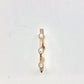 Bracelet 6 Oval Glass Pearl MatteGold w/SafetyHook Clasp - The Mustard Seed Collection, The Seed