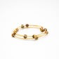 Bracelet Gold Wire Wrap w/ 6 mm Picture Jasper Bead