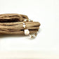 Bracelet Stretch MotherofPearlw/FreshwaterPearl(6mm)Baroque