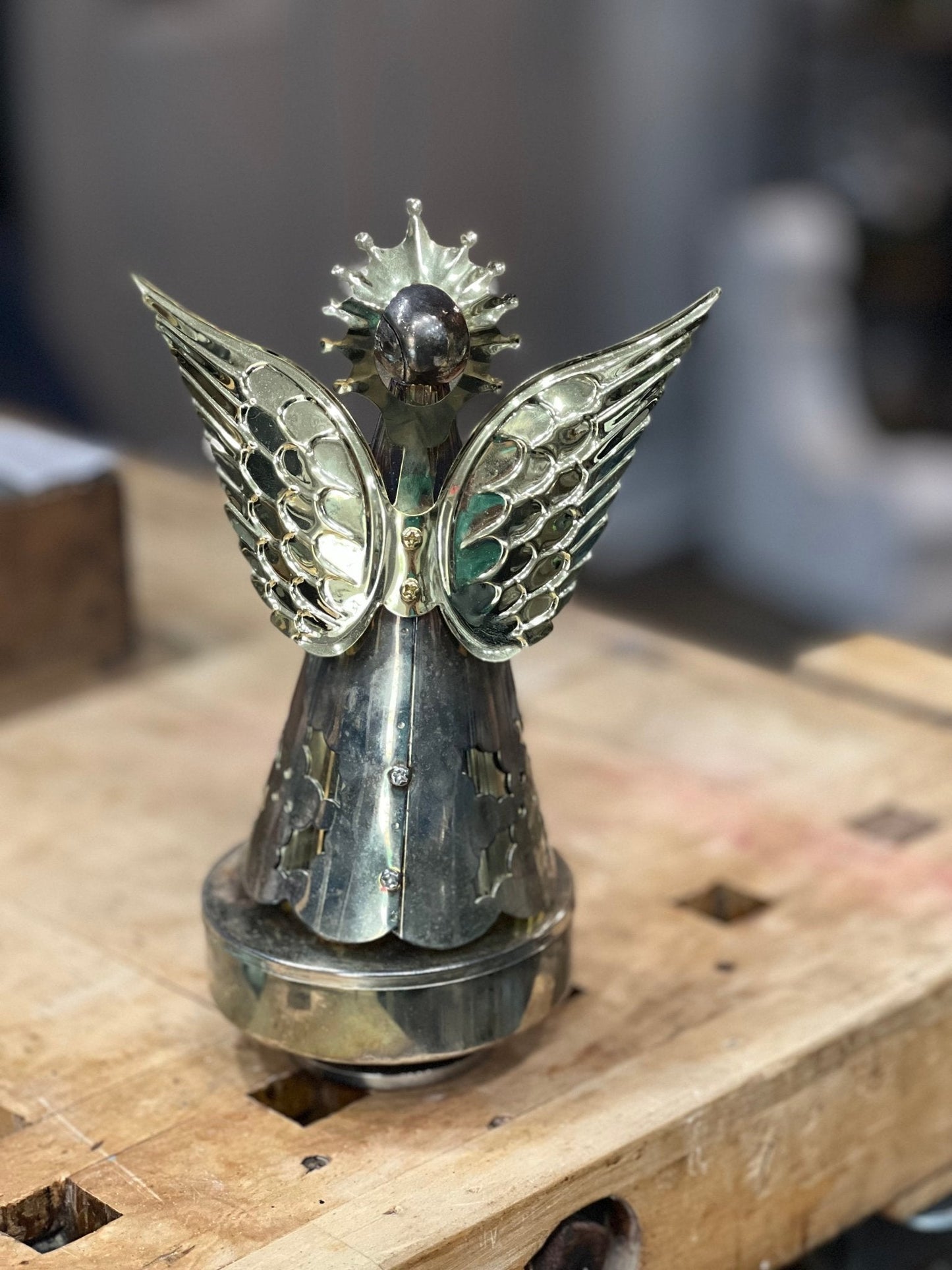 Brass Angel Music Box 