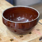 Brown Stoneware Crock Mixing Bowl 