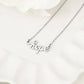 18K Gold PVD Stainless Steel  "Hope" Script Charm Necklace: Gold WJW