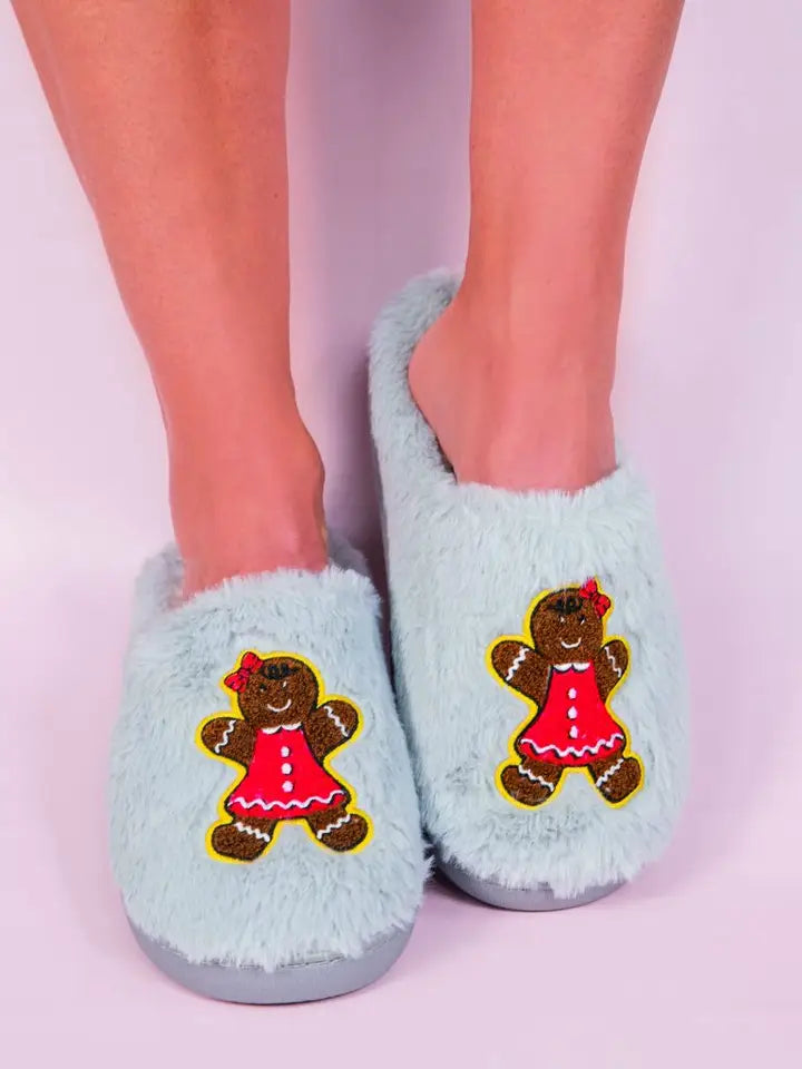 Gingerbread Man Slippers Simply Southern XS-S