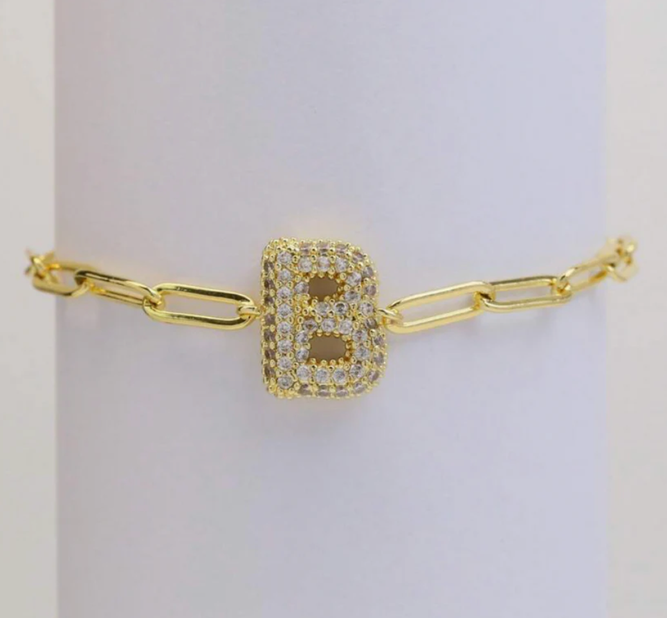 ✨Trendy Bubble Initial Bracelets✨: H
