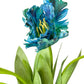 27" Artificial 3-D printed Soft Touch Parrot Rustic Blue Tulip Stem (1)