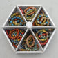 Mixed Color and Shape Clay Bead Stretch Bracelet