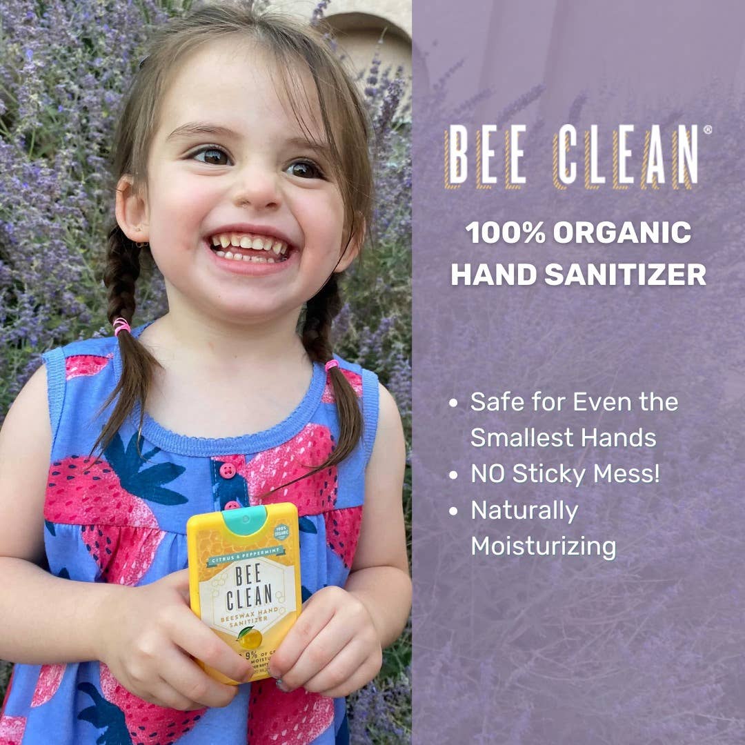 Bee Clean Organic Beeswax Hand Sanitizer Citrus Peppermint