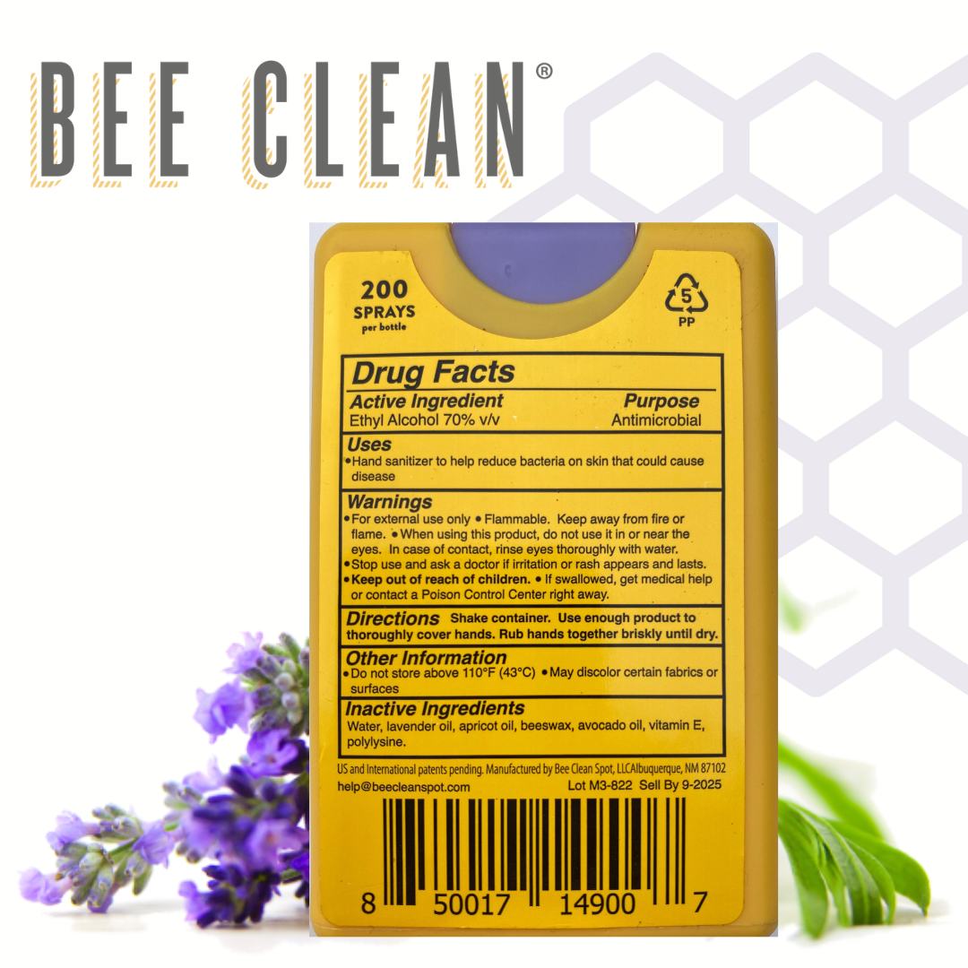 Bee Clean Organic Beeswax Hand Sanitizer Citrus Peppermint