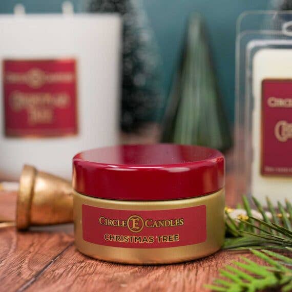 Christmas Tree: Jar Candle 14oz Circle E Candles