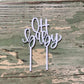Cake Topper Light Blue “oh baby”