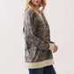 Camo Terry Knit Pullover Top: Camo/Beige - The Mustard Seed Collection, The Seed