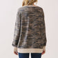 Camo Terry Knit Pullover Top: Camo/Beige - The Mustard Seed Collection, The Seed