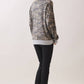 Camo Terry Knit Pullover Top Heather Grey/Camo