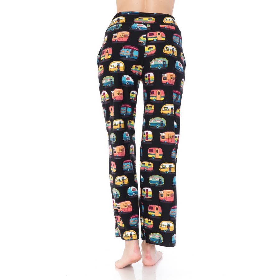 Campers on Buttery Soft Pajama Pants with Drawstring