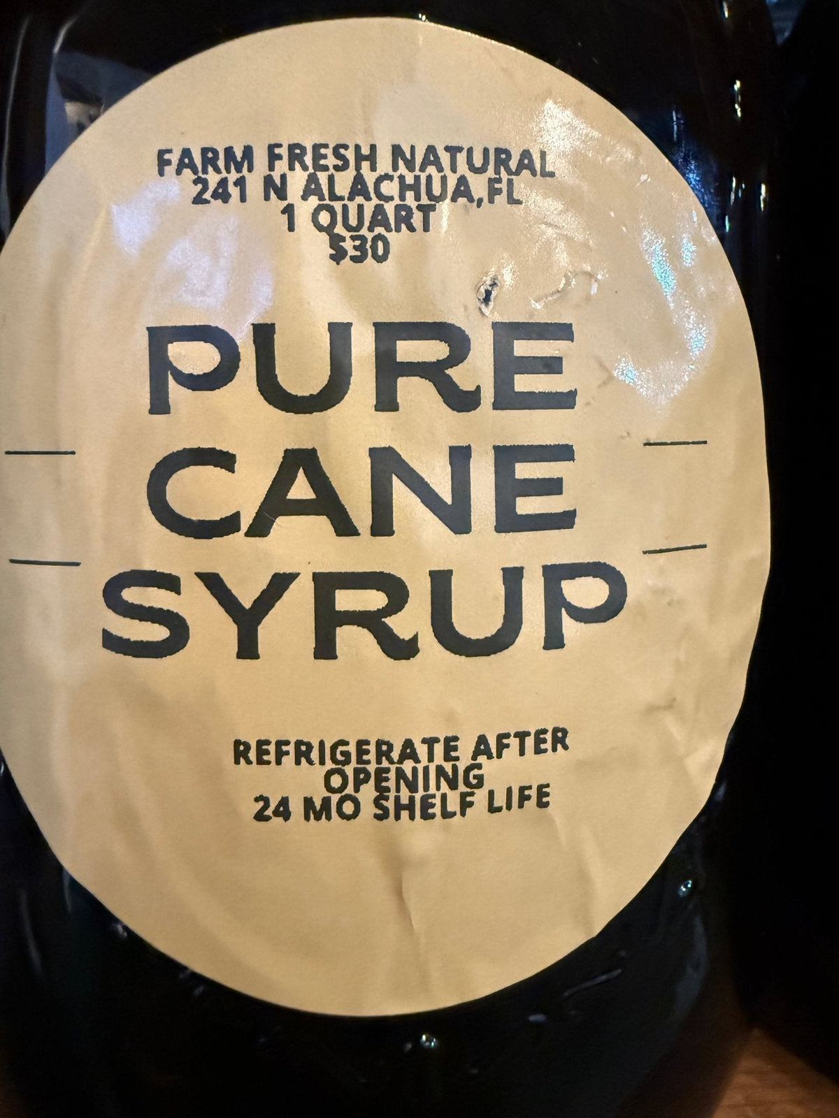 Cane Syrup - 1 qt - The Mustard Seed Collection, The Seed