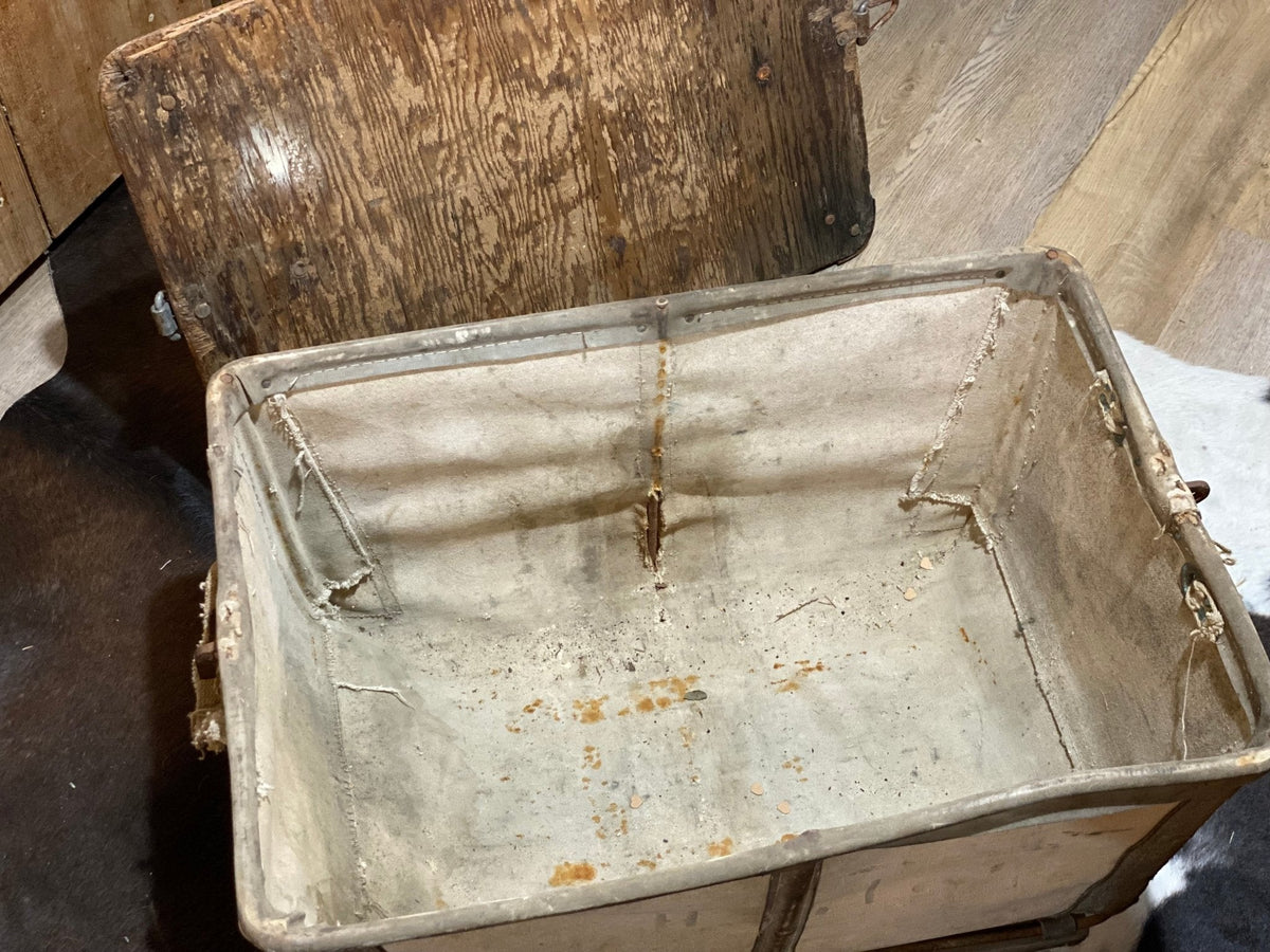 Canvas Mail Sorter with Wooden Lid - The Mustard Seed Collection, The Seed