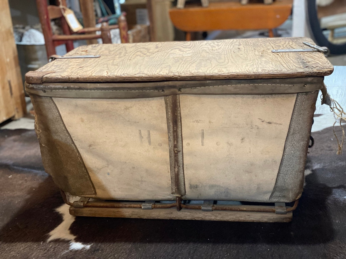 Canvas Mail Sorter with Wooden Lid - The Mustard Seed Collection, The Seed