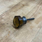 Caramel Brown Glass "Mud Puddle" - SINGLE KNOB