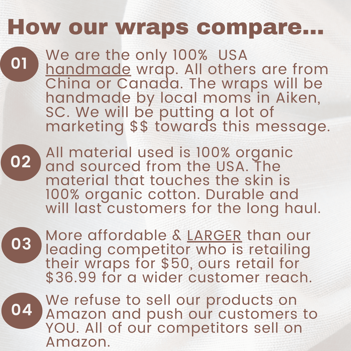 Castor Oil Wrap 100% Organic USA Handmade - The Mustard Seed Collection, The Seed