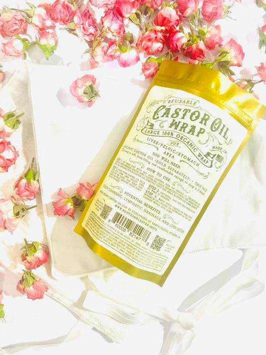 Castor Oil Wrap 100% Organic USA Handmade - The Mustard Seed Collection, The Seed