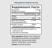 Broad Spectrum CBD Softgels with Curcumin