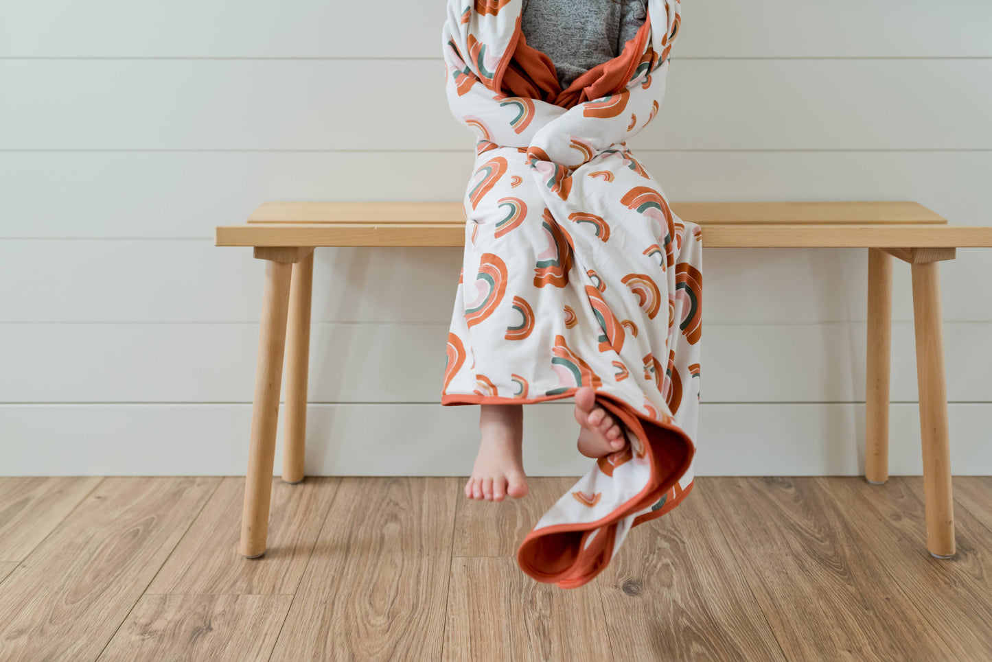 Little Rainbow Child Size Swaddle Blanket, Sensory Friendly