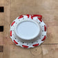 Ceramic Scalloped Bowl with Red Ribbon 