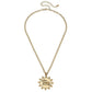 Chain Link Necklace Featuring Jockey Pendant