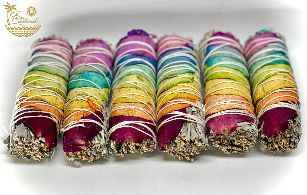 Chakra Rose White Sage Bundles - The Mustard Seed Collection, The Seed