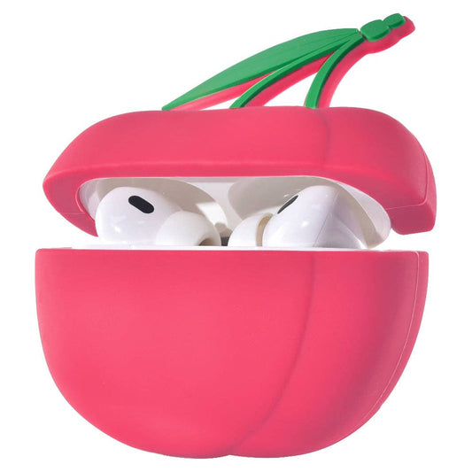 Cherry Silicone Case + Cleaning Tool for AirPods Pro®: Red Posh Tech