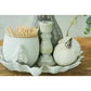 Chippy Grey Wash or white Rustic Wood Candlestick 3" - The Mustard Seed Collection, The Seed