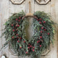 Christmas 28" Shining Balsam Berry Wreathwreath