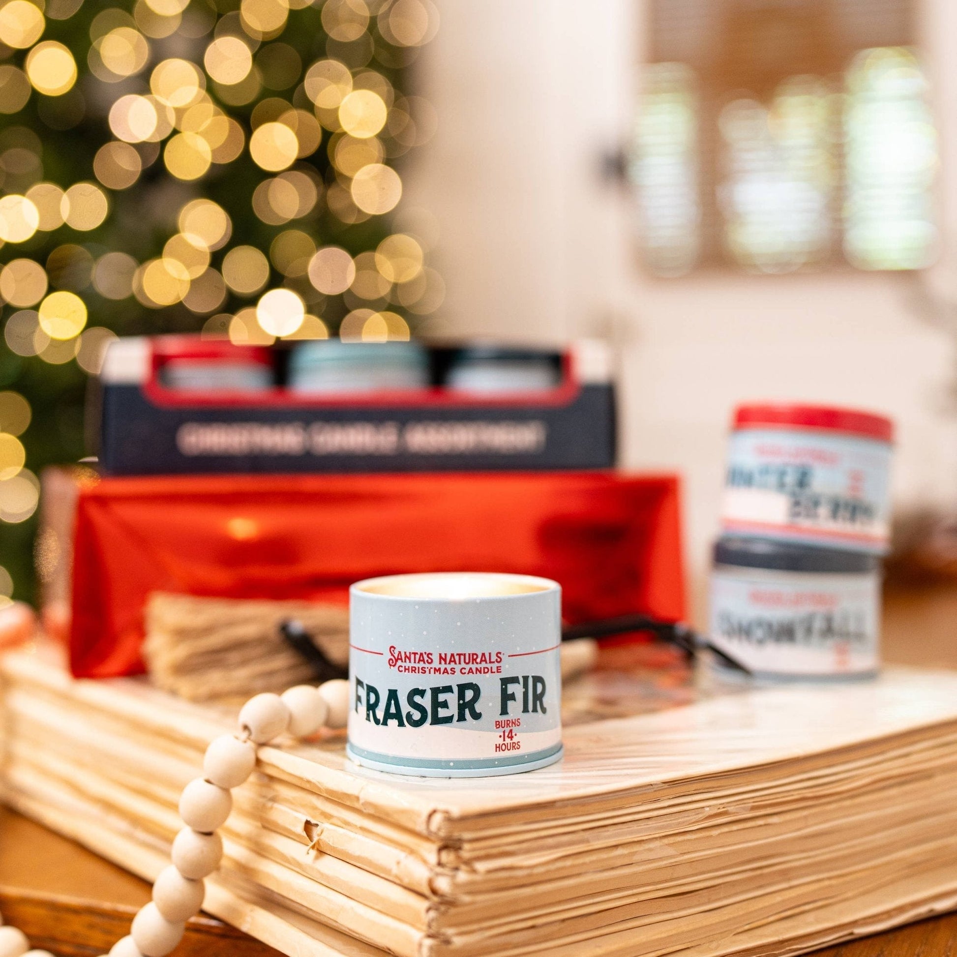 Christmas Candle in Fraser Fir 3.5oz Mini - The Mustard Seed Collection, The Seed