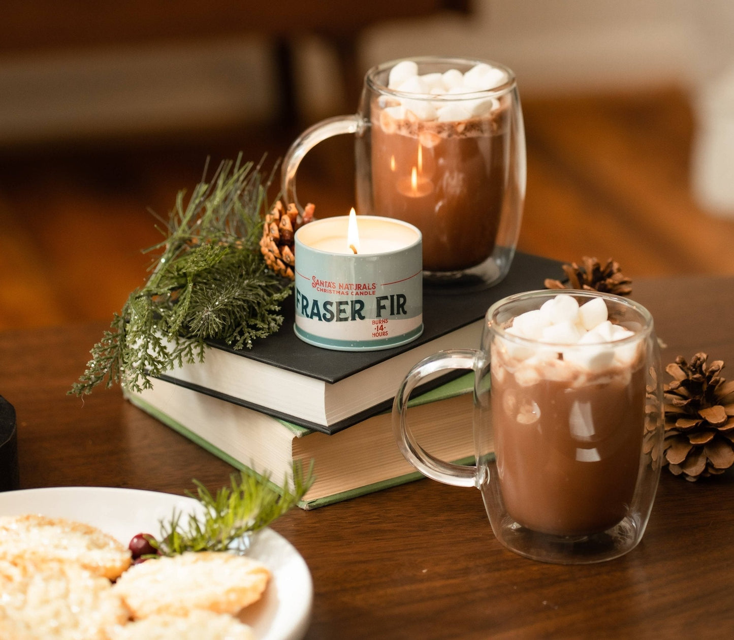 Christmas Candle in Fraser Fir 3.5oz Mini - The Mustard Seed Collection, The Seed