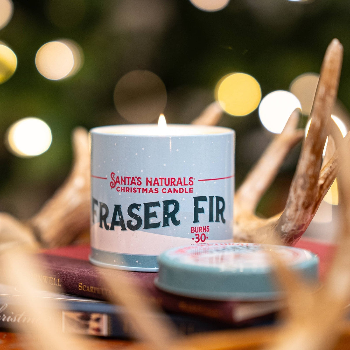 Christmas Candle in Fraser Fir 9oz - The Mustard Seed Collection, The Seed