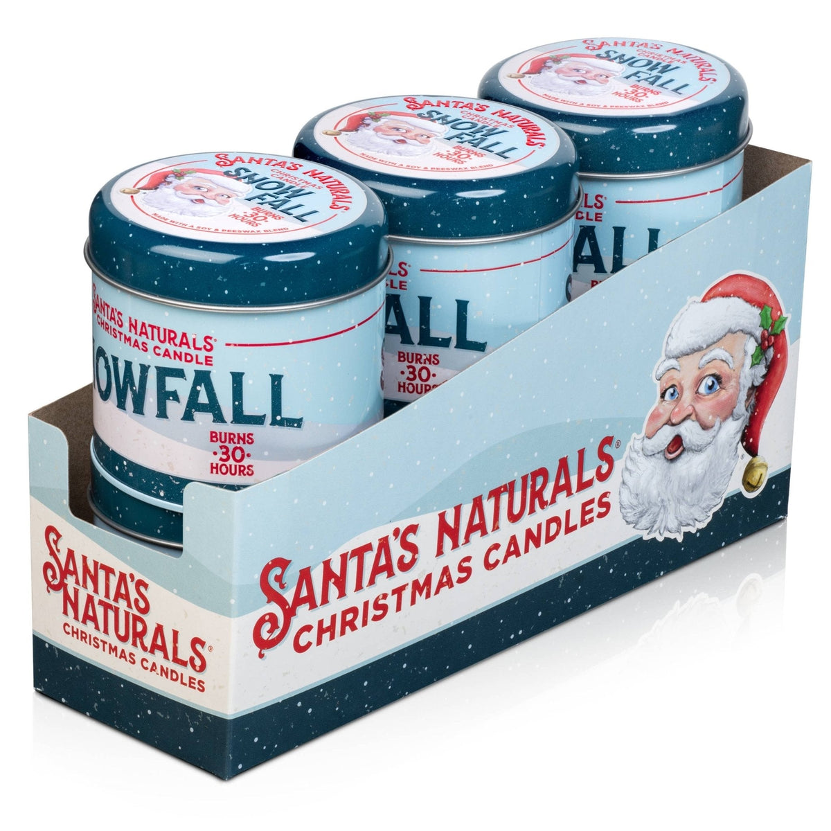 Christmas Candle in Snow Fall 9oz - The Mustard Seed Collection, The Seed