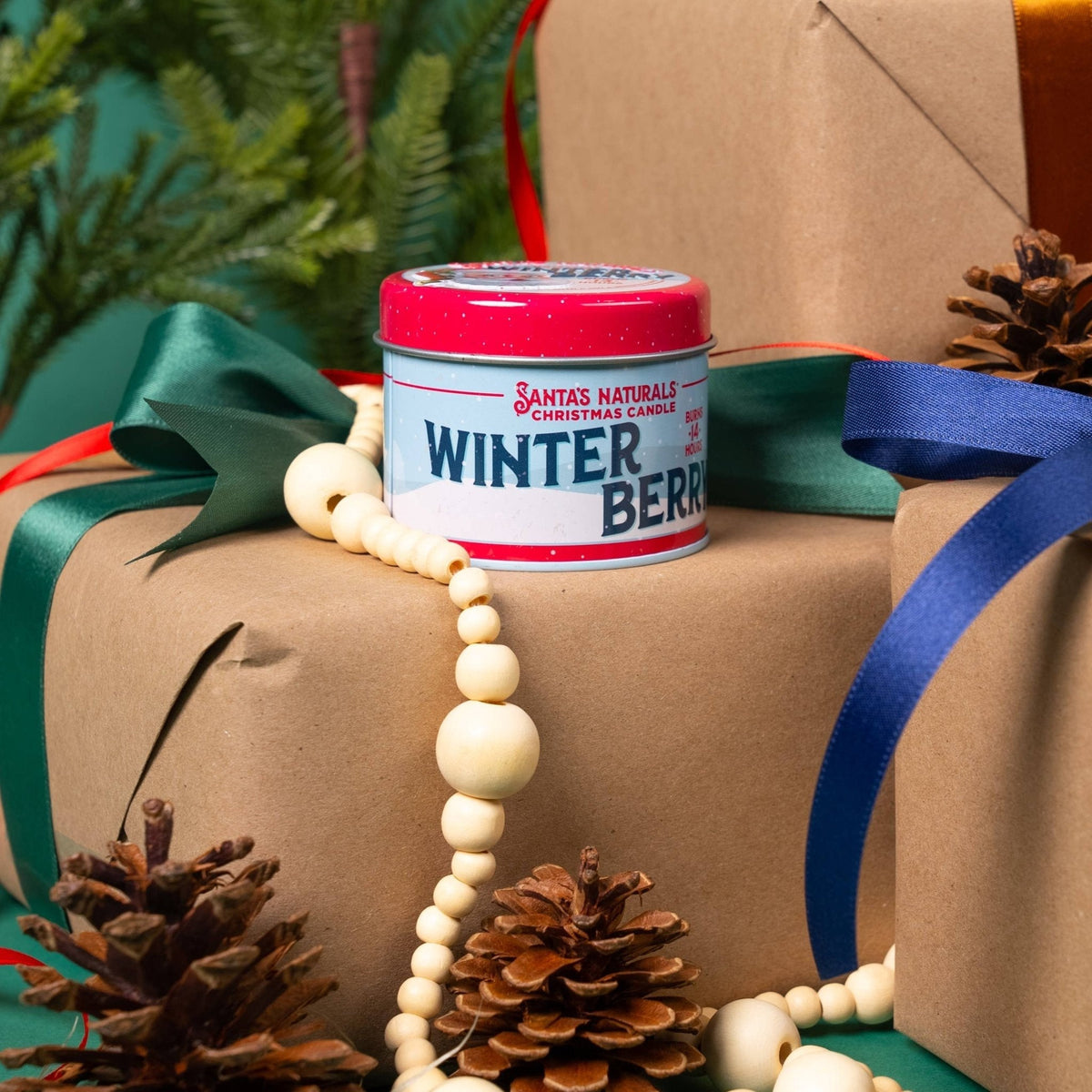 Christmas Candle in Winter Berry 3.5oz Mini - The Mustard Seed Collection, The Seed