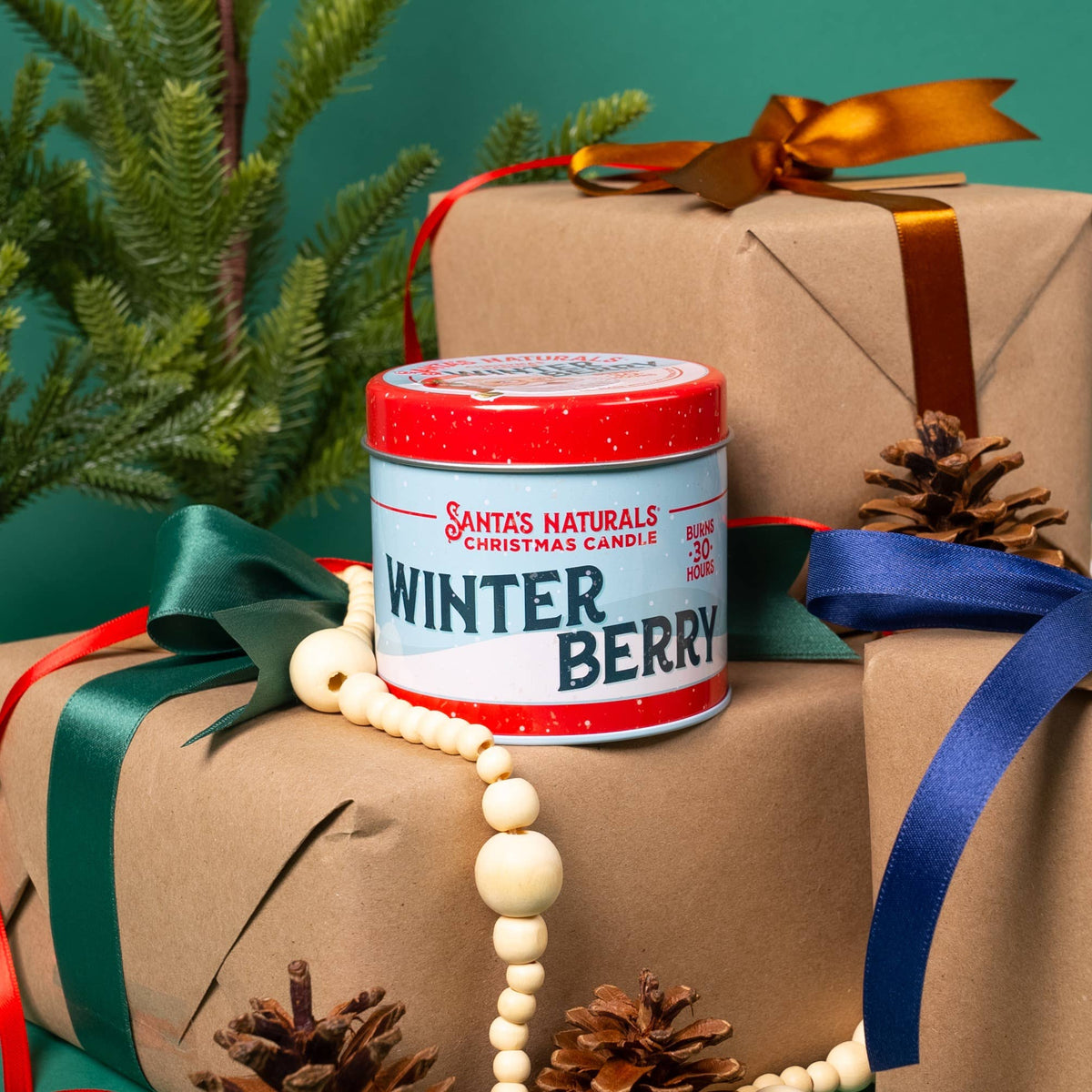 Christmas Candle in Winter Berry 9oz - The Mustard Seed Collection, The Seed