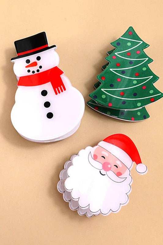 Christmas Hair Claw Clip