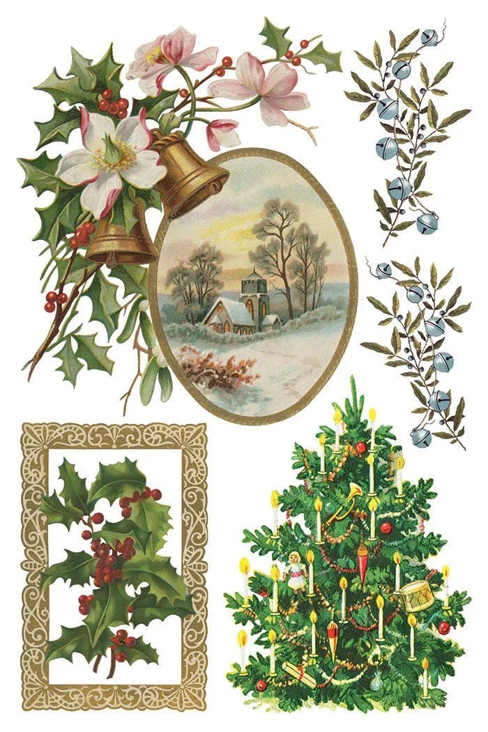Christmas Joy IOD Transfer 8X12 Pad - The Mustard Seed Collection, The Seed