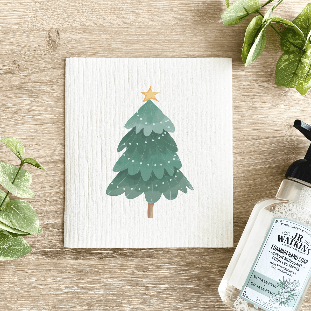 Christmas Tree - Swedish Dishcloth - The Mustard Seed Collection, The Seed
