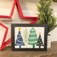 Christmas Trees Diamond Art Kitwall art