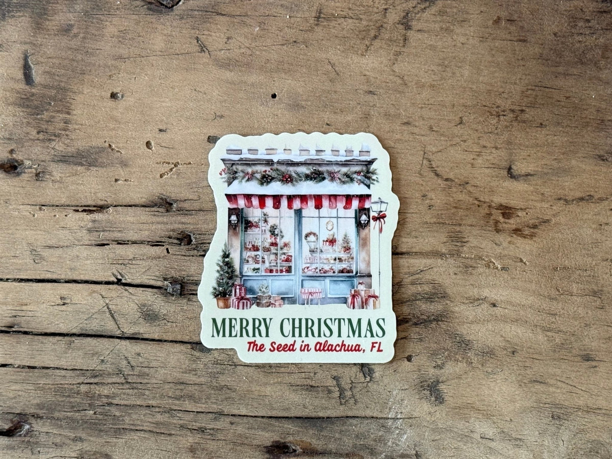 Christmas Watercolor Souvenir Sticker - The Mustard Seed Collection, The Seed