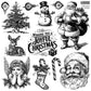 Christmas Wishes 12X12 IOD Stamp - The Mustard Seed Collection, The Seed