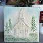 Church And Trees Square Sign - The Mustard Seed Collection, The Seed