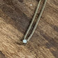 Classic 18” Gold Tone Solitaire Rhinestone Pendant Necklace