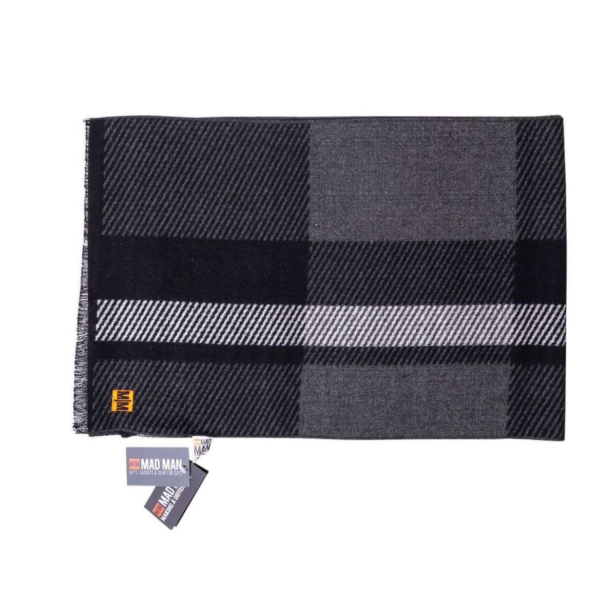 Classic Scarf: Black & Grey - The Mustard Seed Collection, The Seed