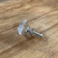 Clear Cut Glass Knob